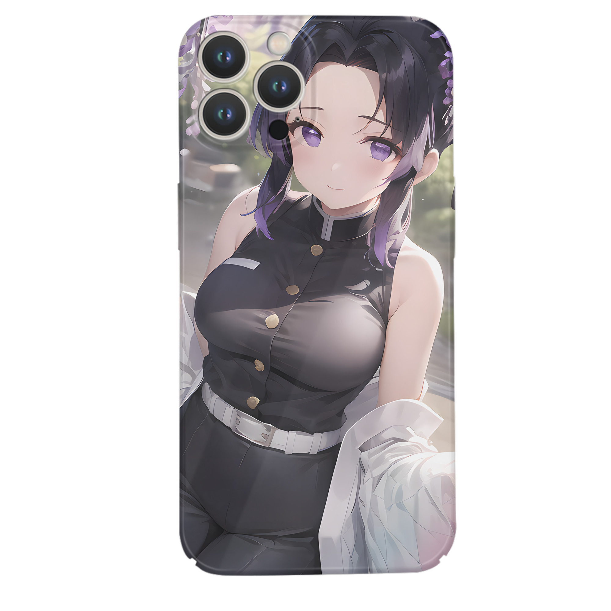 （画像用） 鬼滅の刃（きめつのやいば）蟲柱-胡蝶 しのぶ／こちょう しのぶ Kochou Shinobu 【iPhone 14シリーズ対応】ハードケース